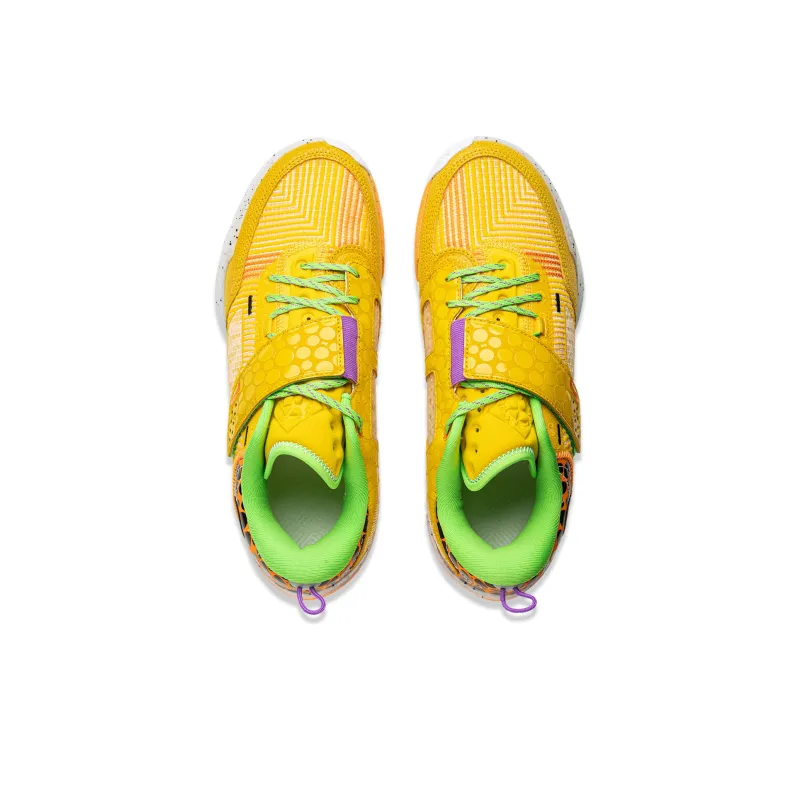 LiNing Wade 808 4 Ultra Cushioning Wear Resistant Lightweight Rebound Low Top Basketball Shoes Men's Yellow-3