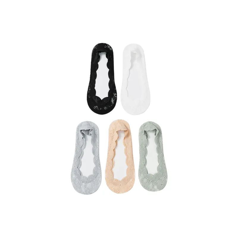JUNEROSE No Show Socks Women's 5 Pack-0