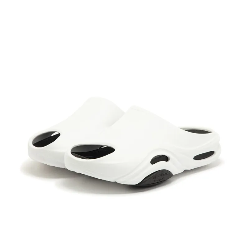 361° Slip Resistant Slide Slippers Men's White Black-2