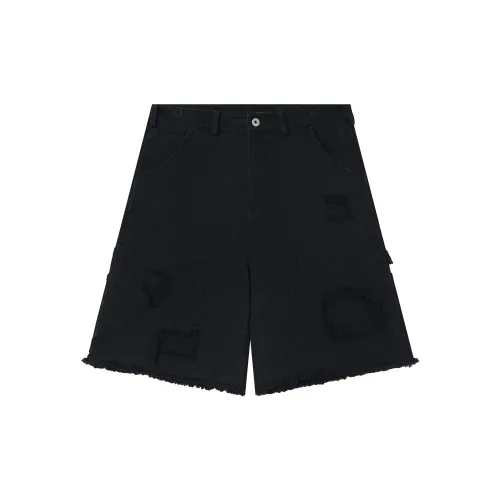 Evi Stub Cargo Shorts Men Black Washable Color