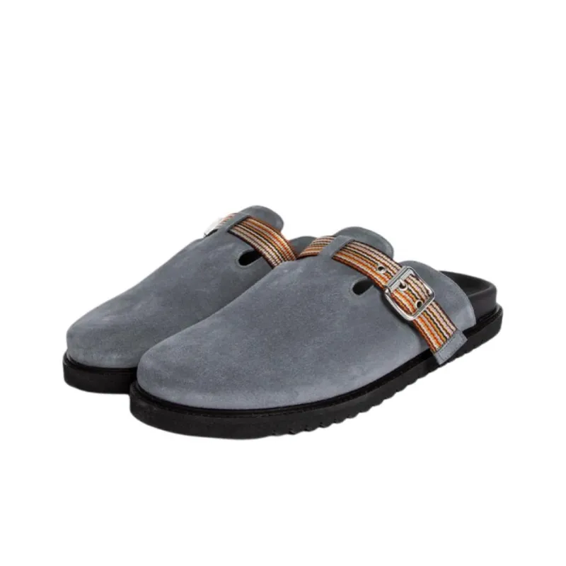 Paul Smith Wrap-toe Slippers Men's Gray-3