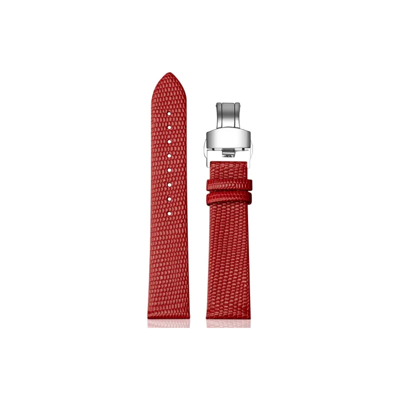 WOALMORN Movado Longines Ipo Road Tissot Lizard Pattern Compatibility Watch Band Genuine Leather Material-32