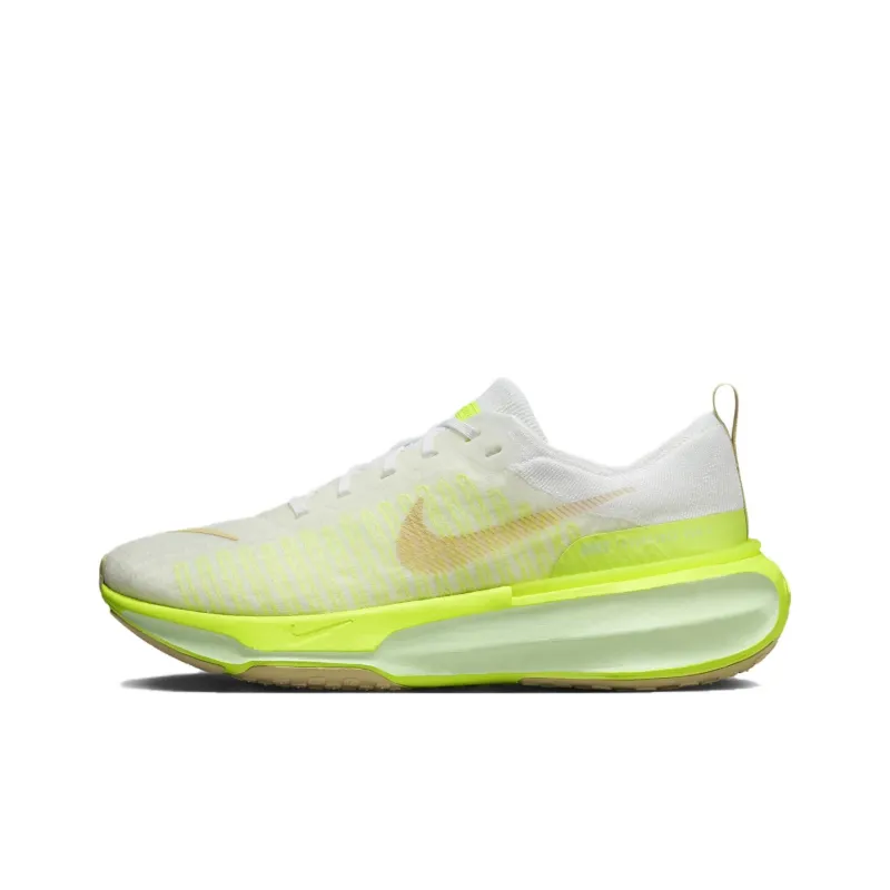 Nike Invincible 3 Slip Resistant, Abrasion Resistant, Breathable Low Top Casual Running Shoes Men's Yellow White-0