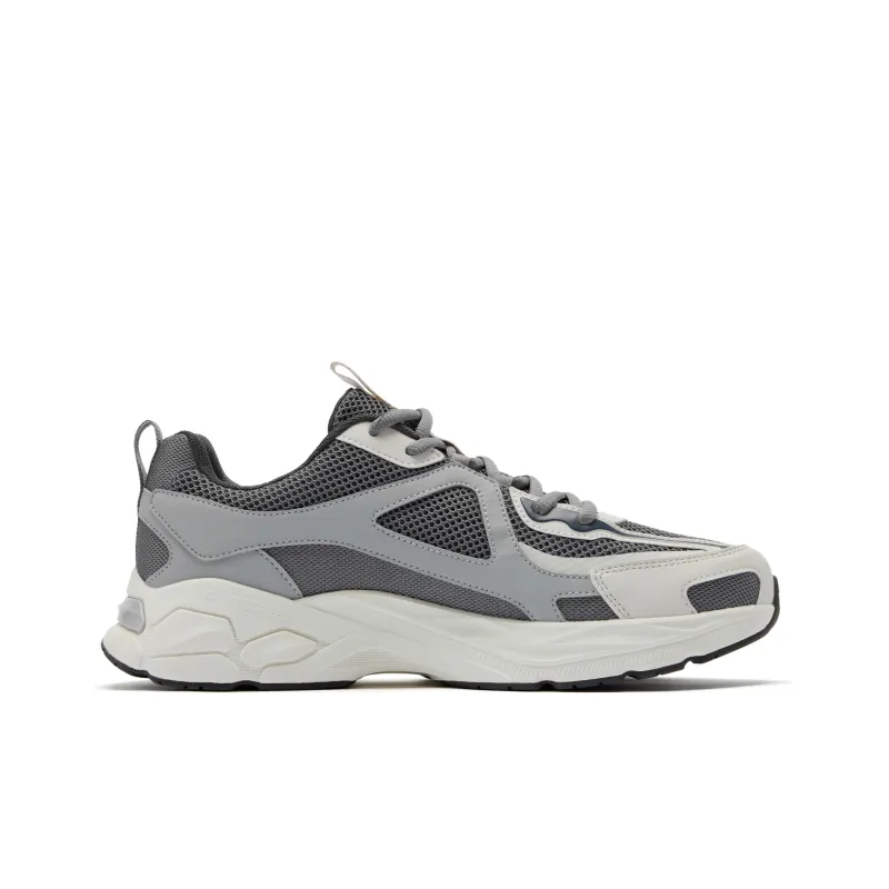 QIAODAN Cushioning, Wear Resistant Low Top Running Shoes Men's Gray White-1
