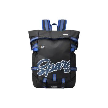 Spare No Pains. Polyester Backpack Basketball Travel Bag Large Size Unisex Black