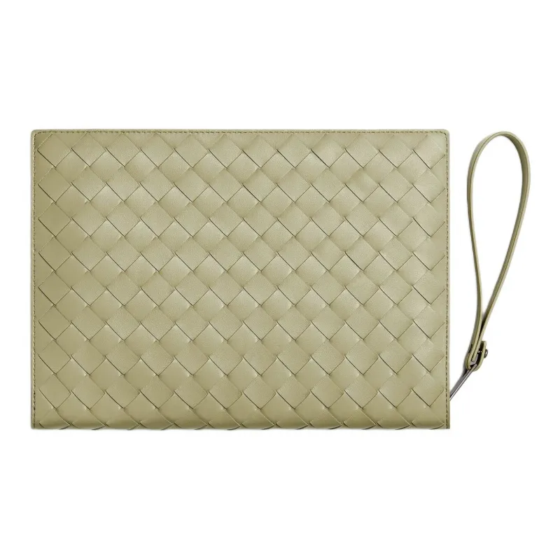 Bottega Veneta Calfskin Briefcase, Document Bag, Storage Bag, Clutch Trumpets Men's Travertine-2