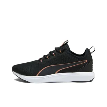 PUMA Softride Cruise 2 Cushioning Anti-Slip And Wear-Resistant Low-Top Casual Running Shoes Men's Black Orange