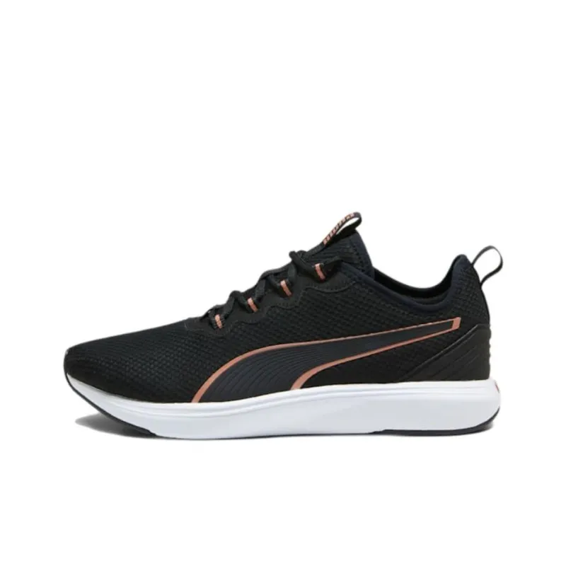 PUMA Softride Cruise 2 Cushioning Anti-Slip And Wear-Resistant Low-Top Casual Running Shoes Men's Black Orange-0