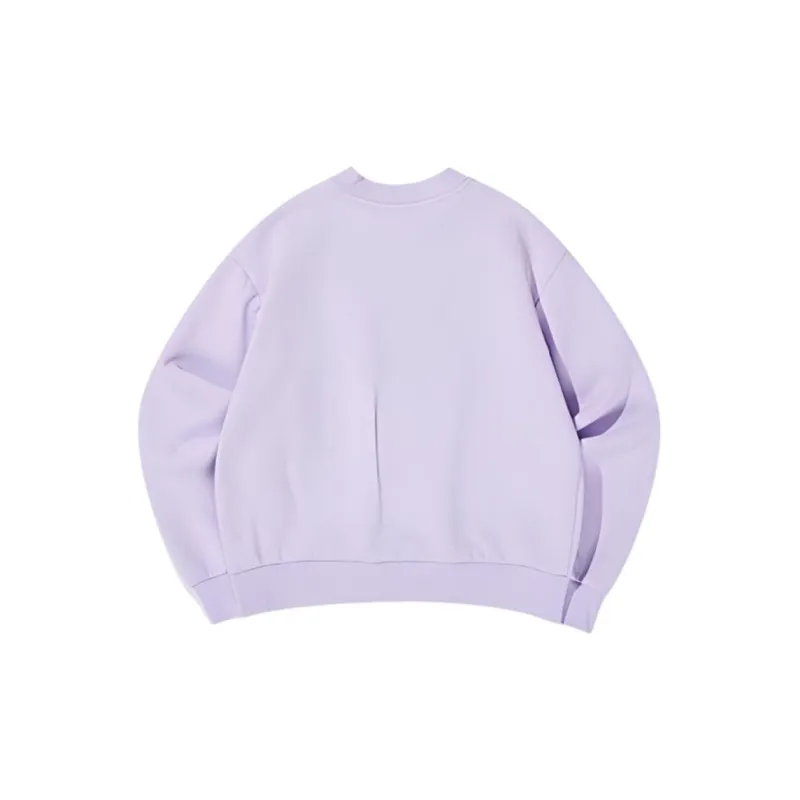 QIAODAN Sweatshirt Women's Faint Light Purple/Overlapping Shadow Purple-1
