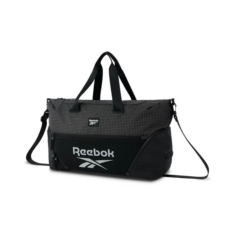 Reebok Fabric Shoulder Bag, Crossbody Bag, Handbag Medium Size Men's Black/Navy Blue/Gray Green-9