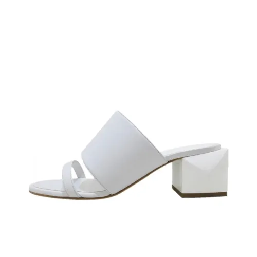 HERMES Cornelia Slide Slippers Women's White