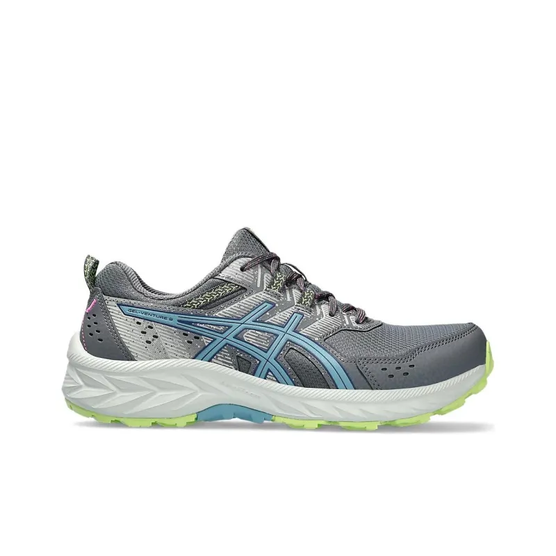 Asics Gel Venture 9 Cushioning Abrasion Resistant Breathable Low Top Casual Running Shoes Women's Gray Blue-1