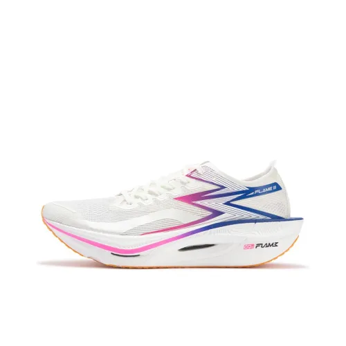 361° Fly Burn 3 Running Shoes Unisex Low-Top Feather White/Fluorescent Explosive Pink