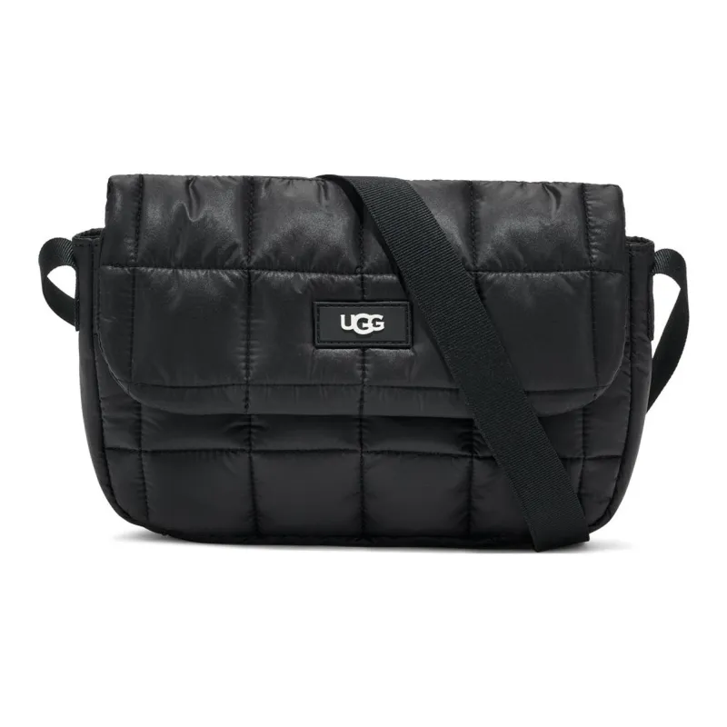 UGG Nylon Shoulder Bag Crossbody Bag Medium Size Women's Black-0