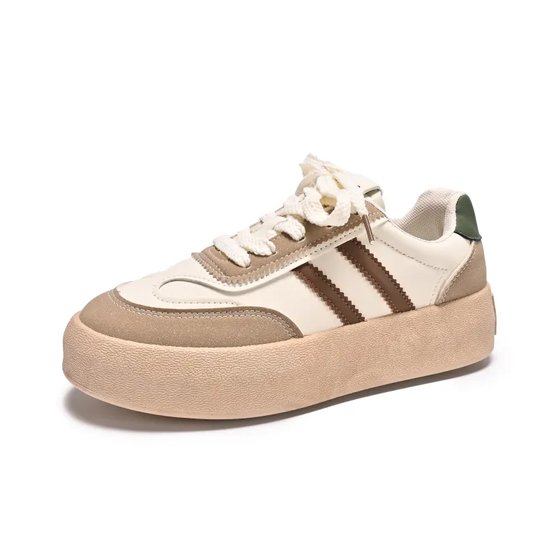 Crocodile Slip-Resistant Low-Top Skateboard Shoes Women's-9