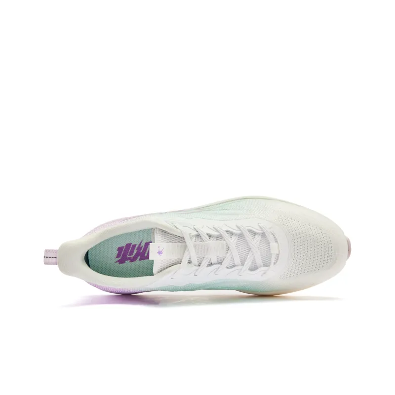 QIAODAN Sigh 5.0 Cushioning And Breathable Low Top Running Shoes Women's White Purple-3