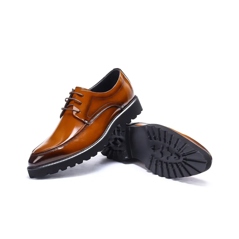 ASTON M.JAZZ Dress Shoes Men Low Top Black/Brown/Coffee-5