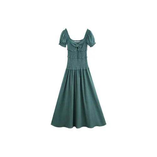 LOKUINTUS Short-Sleeved Dresses Women's Blue/Green