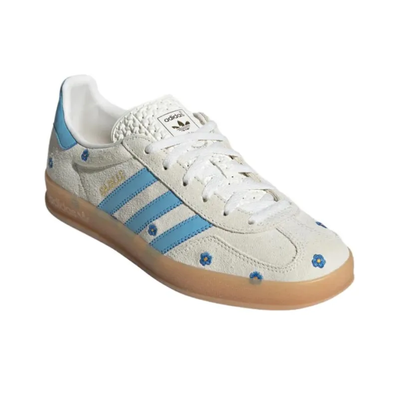 Adidas Originals GAZELLE Indoor Floral 'White Blue' Women's-1
