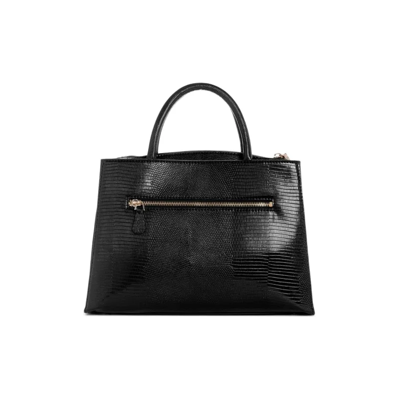 GUESS Imitation Lizard Embossed Leather Handbag Shoulder Bag Crossbody Bag Women's Black-2