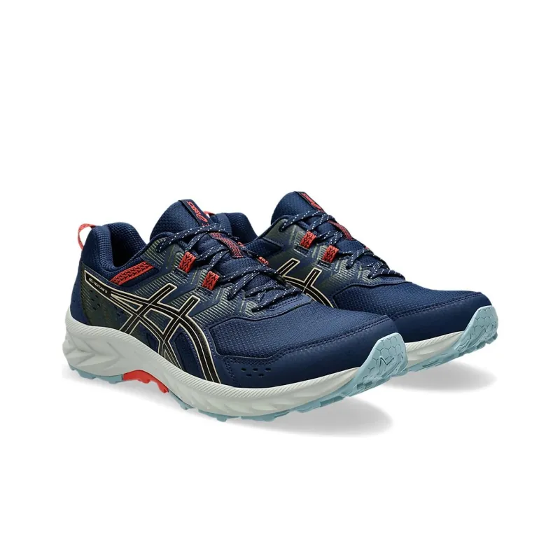 Asics Gel Venture 9 Shock Absorbers With Slip Resistant Features Low Top Trail Running Shoes Men's Black-2