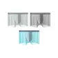 [Custom Cut]White Gray+Light Gray Blue+Aqua Blue