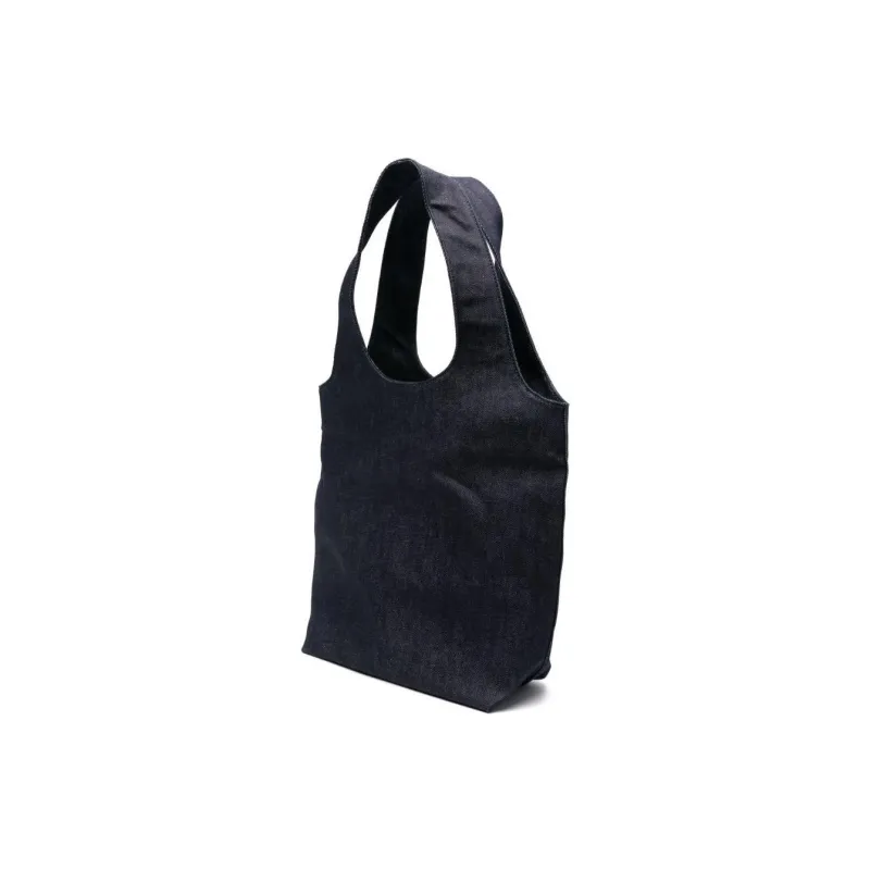A.P.C Ninon Logo Printed Denim Small Tote Bag-1