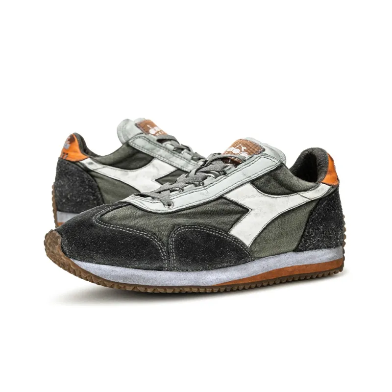 Diadora Equipe H Anti Slip Wear Resistant Running Shoes Unisex Oil Green-2