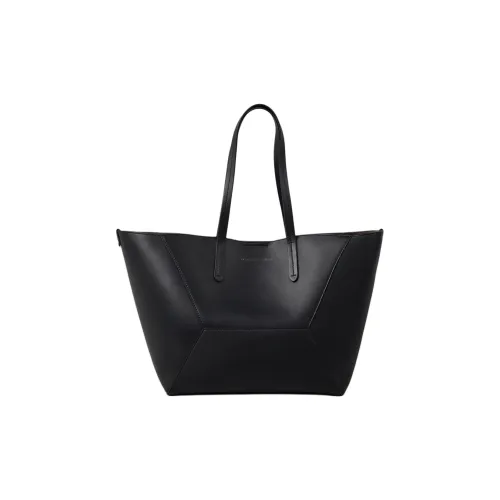 Brunello Cucinelli Calfskin Tote Bag, Shopping Bag, Handbag Women's Black