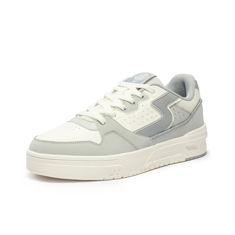 361° Non-slip Lightweight Low-Top Skateboard Shoes Men's Gray White-1