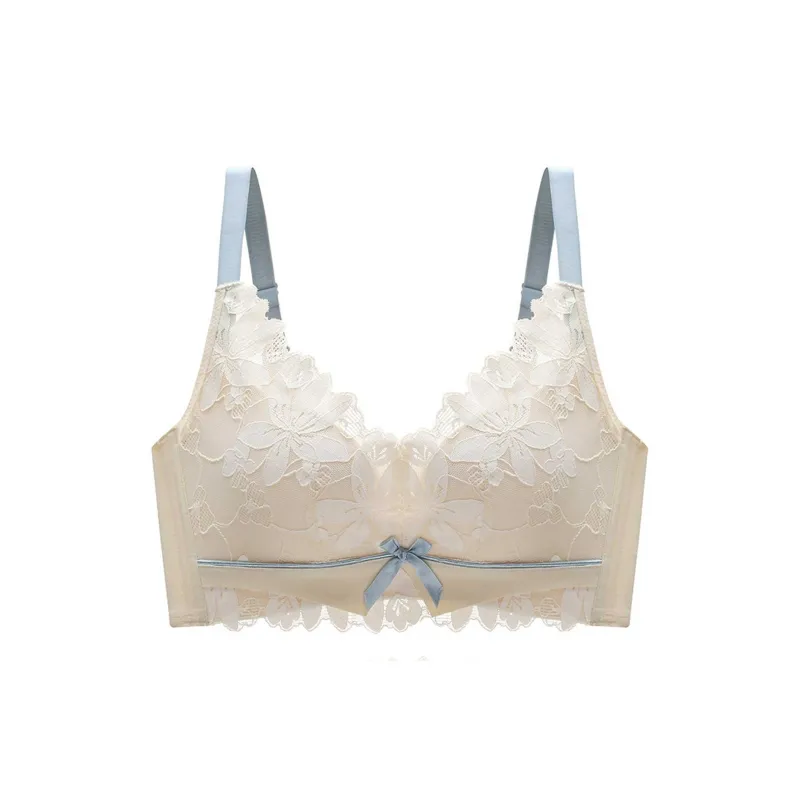 Flowers in water Women's Bras-4