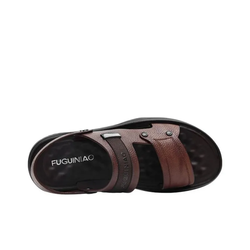 Rich birds Beach Sandals Men Brown/Khaki-2