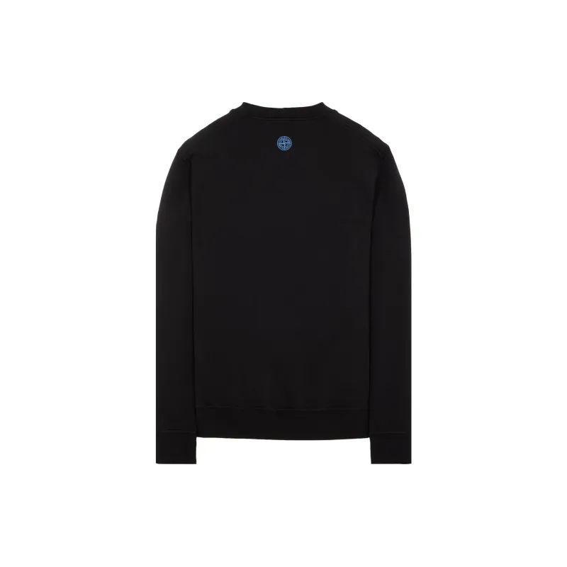 STONE ISLAND Logo Printed Crewneck Sweatshirt-1