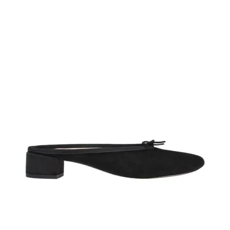 Repetto Closed Toe Slippers 3cm Women's Black-1