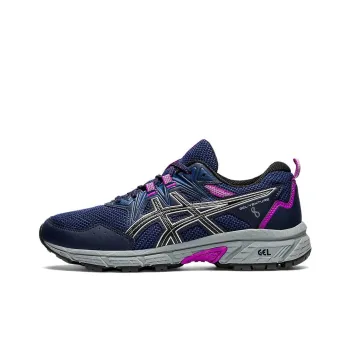 Asics Gel-Venture 8 Cushioning Wear-Resistant Low-Top Running Shoes Women's Dark Blue