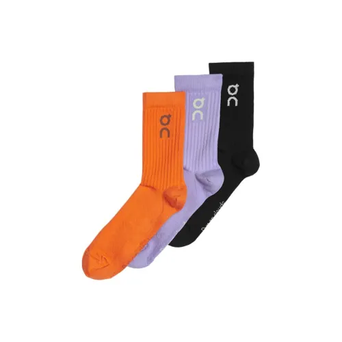 On Mid Calf Socks Unisex 3 Pack