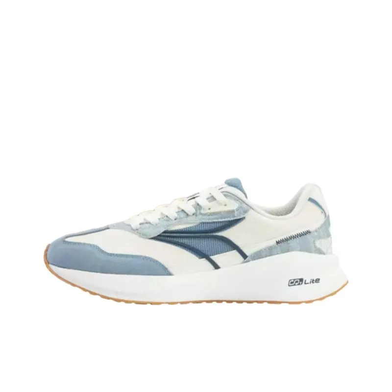 361° Long Wind 4 Anti Slip Wear Resistant Low Top Casual Shoes Men's White Blue-0