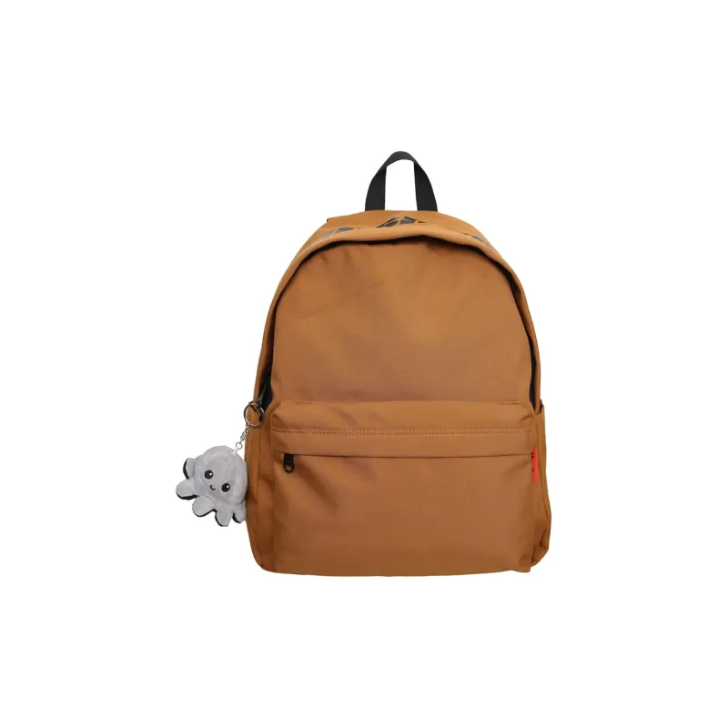 Deli Bear Nylon Backpack Unisex Black/White/Light Blue/Red/Yellow Brown-7