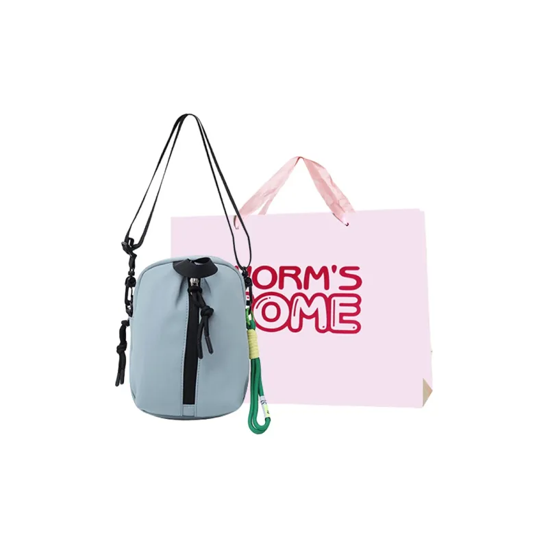 Worm's Home Canvas Bag, Crossbody Bag Unisex White/Black/Red/Green/Blue-20