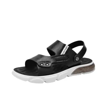 Rich birds Beach Sandals Men Black/Khaki