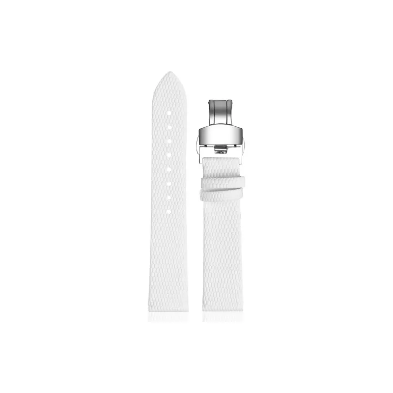 WOALMORN Movado Longines Ipo Road Tissot Lizard Pattern Compatibility Watch Band Genuine Leather Material-46