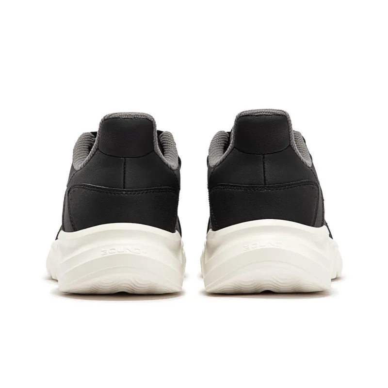 361° Cushioning Wear-Resistant Low-Top Casual Running Shoes Men's Black Gray-5