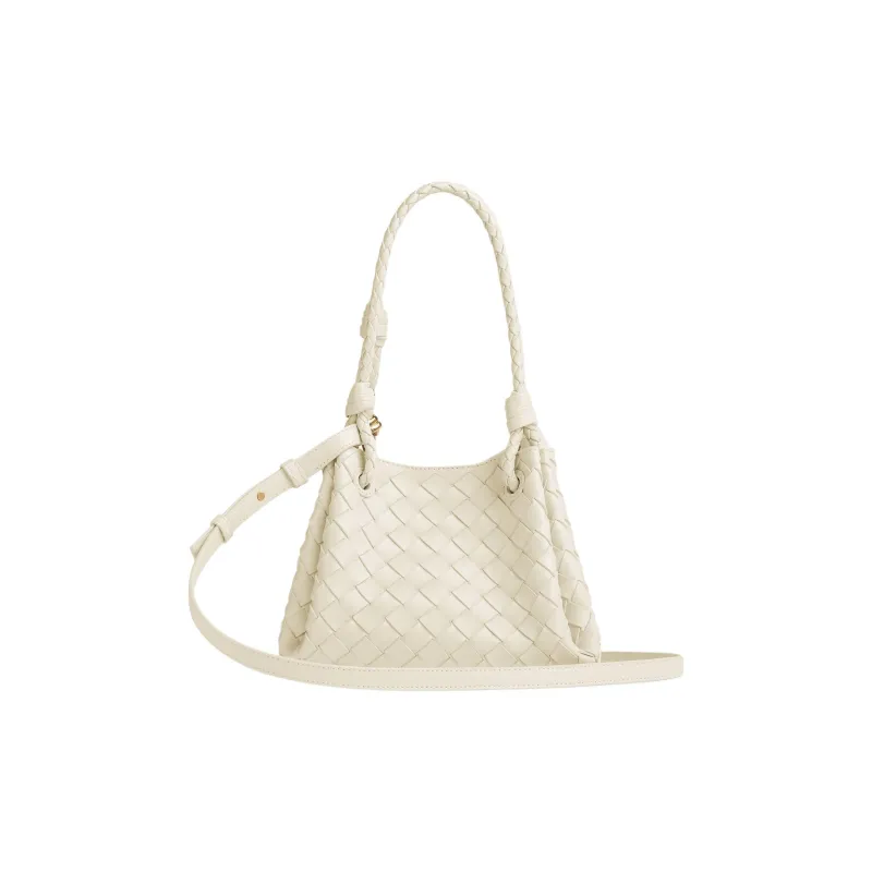 Bottega Veneta Sheepskin Crossbody Bag Shoulder Bag Women's Sea Salt Color-2