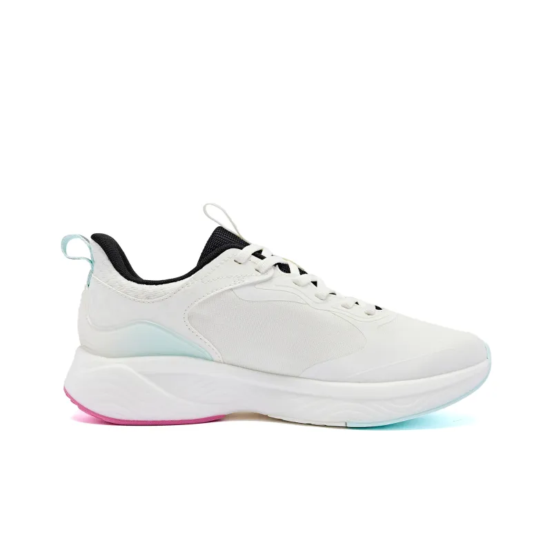 QIAODAN Streamer 4.0 Low Top Running Shoes Women's White Black-1