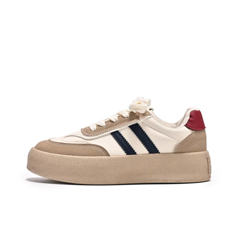 Crocodile Slip-Resistant Low-Top Skateboard Shoes Women's-0