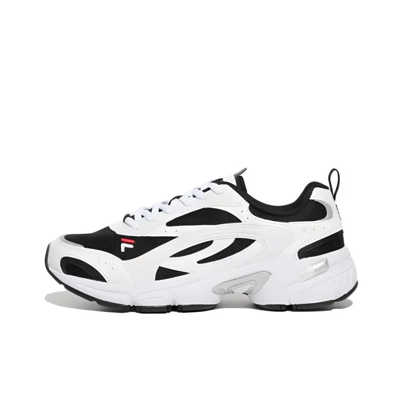 FILA Taurus V3 Anti Slip Wear Resistant Low Top Chunky Sneakers Unisex White-0
