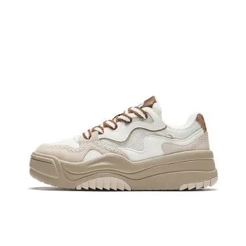Anta Egg Baby Shoes 2.0 Height Increasing Lightweight Low-Top Skateboard Shoes Women's Ivory White