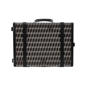 AU DEPART Calfskin Handbag Women's Black Brown