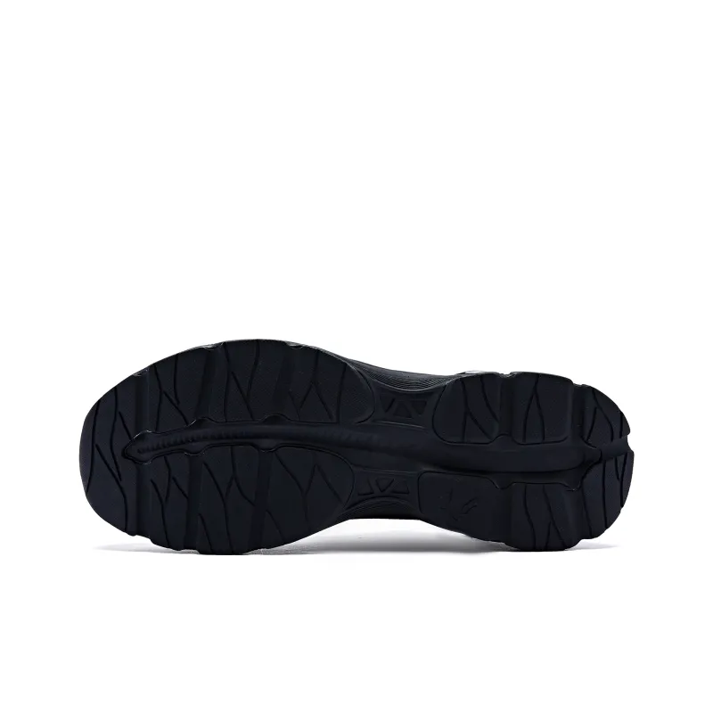QIAODAN Cushioned Wear-Resistant Breathable Low-Top Running Shoes Men's Black-4