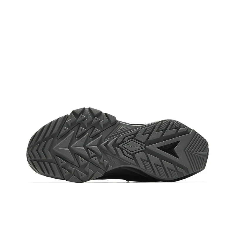 Anta Tracking Waterproof Low Top Running Shoes Women's Basic Black-4